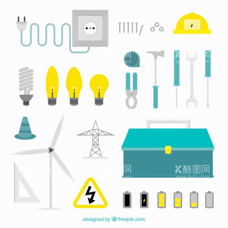 编号：34440611271300144450【酷图网】源文件下载-电力图标