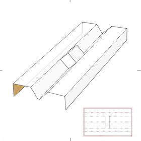 礼盒模折叠立面展开图