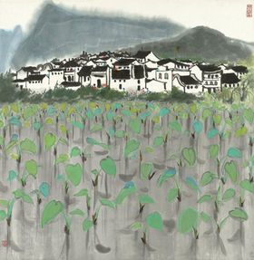 水墨风景山水背景