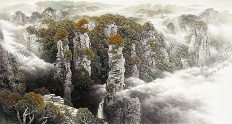 编号：38991406302239366597【酷图网】源文件下载-国画山水