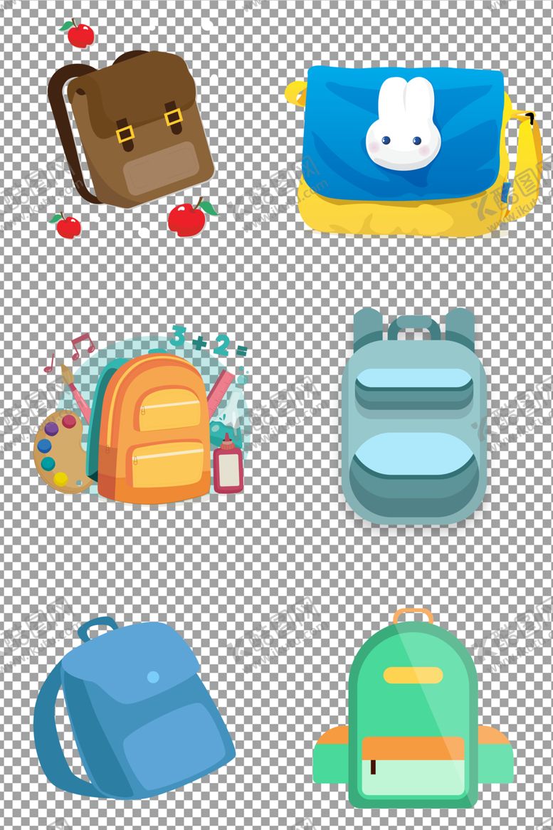 编号：26478809242109151847【酷图网】源文件下载-卡通背包
