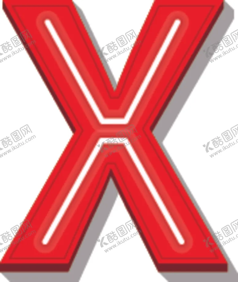 编号：95125805111230347656【酷图网】源文件下载-字母X