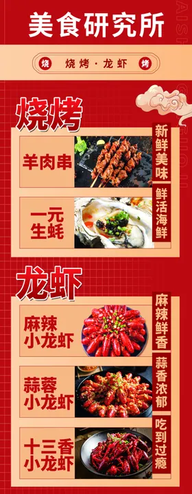 烧烤龙虾广告位