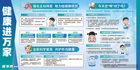 健康知识进万家宣传海报