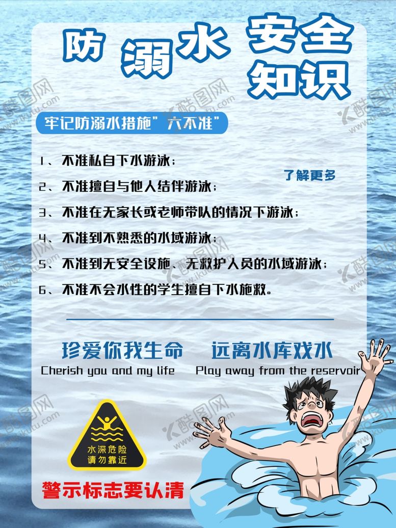 编号：86675605091442406415【酷图网】源文件下载-防溺水安全知识
