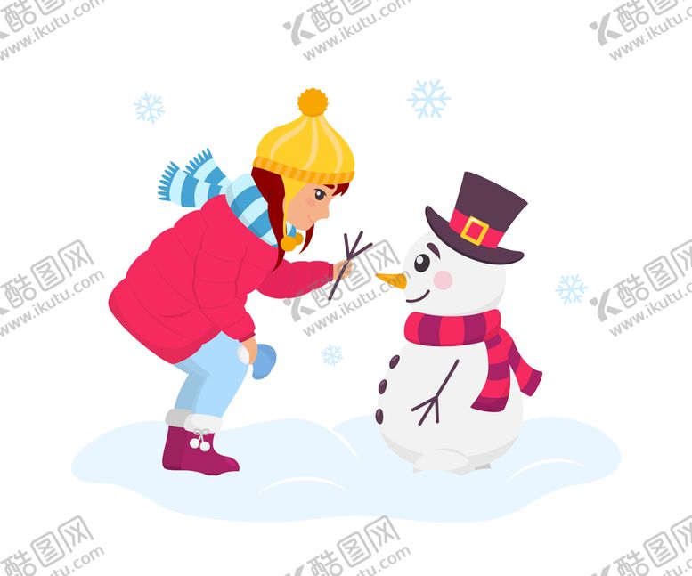 编号：87160711031108404770【酷图网】源文件下载-堆雪人