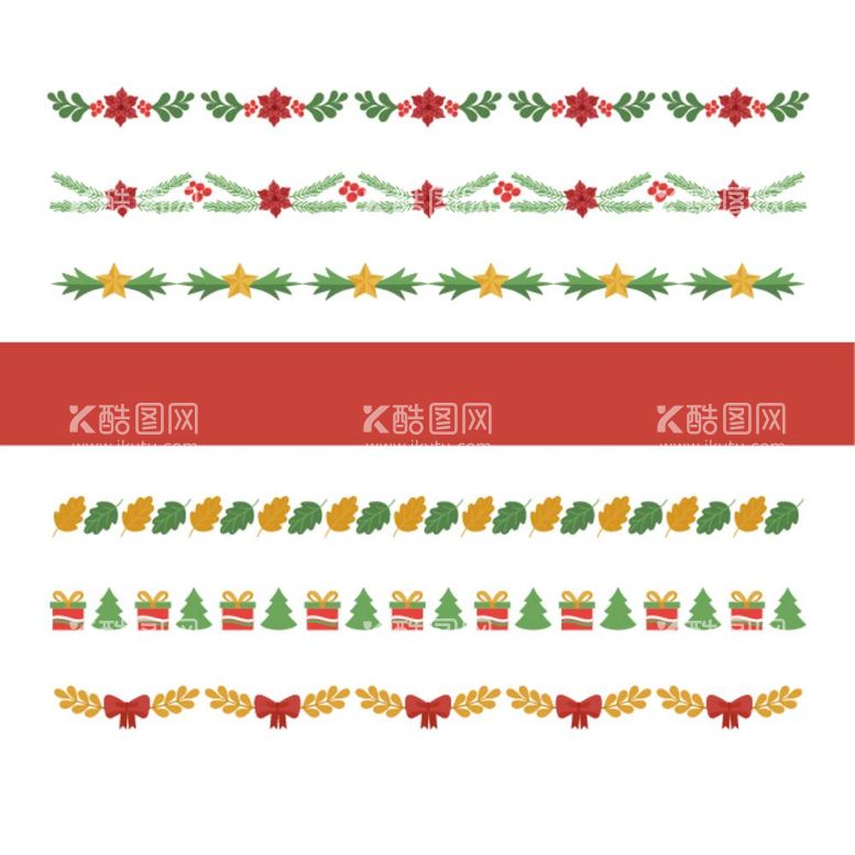 编号：50534412041209413906【酷图网】源文件下载-圣诞节分割线
