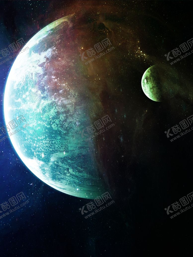 编号：97239705040309064632【酷图网】源文件下载-夜晚月球背景素材