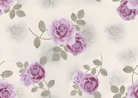 淡紫色玫瑰花纹壁纸图案