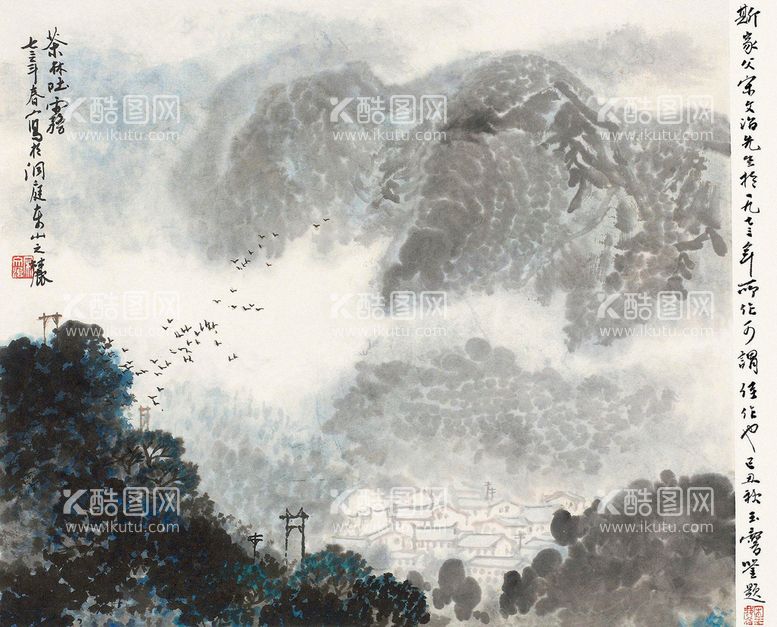 编号：82775811042131452659【酷图网】源文件下载-宋文治 意境山水画