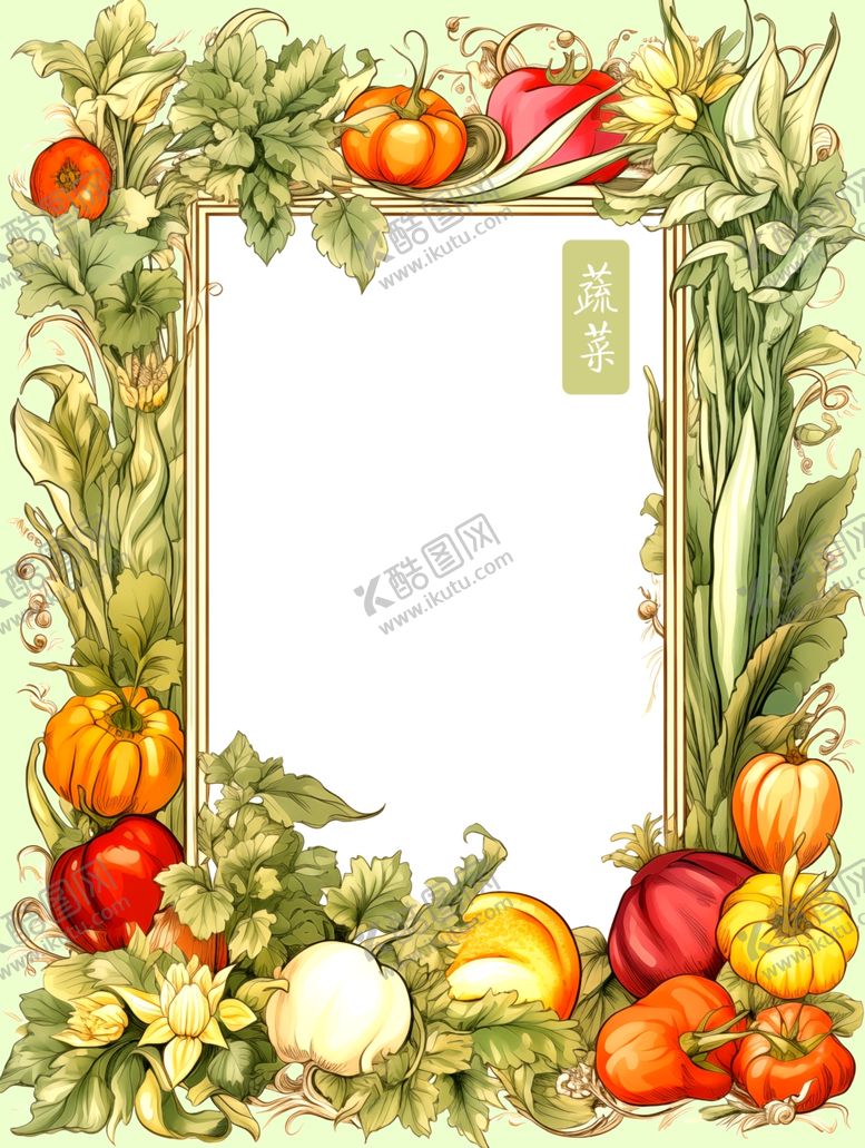 编号：43438902061710567740【酷图网】源文件下载-蔬菜边框