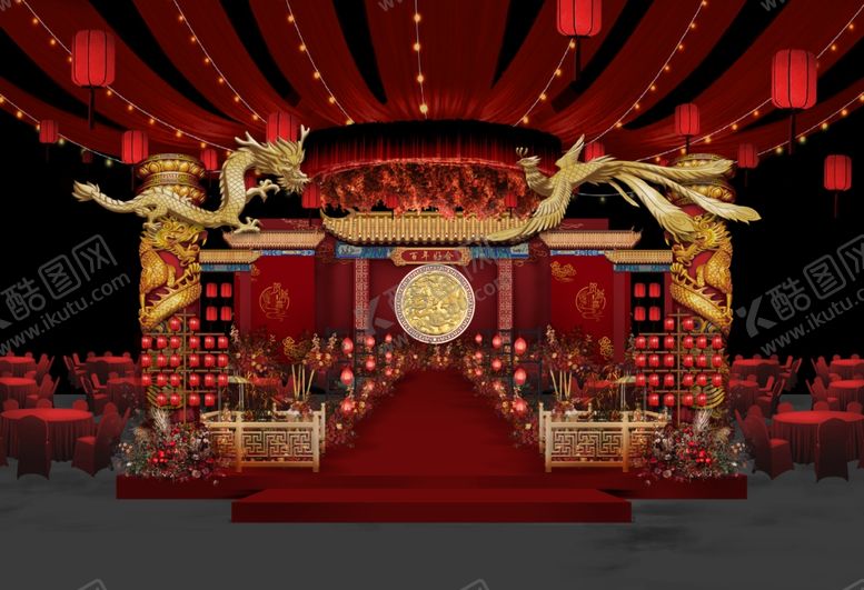 编号：93916905130532391267【酷图网】源文件下载-中式龙凤婚礼