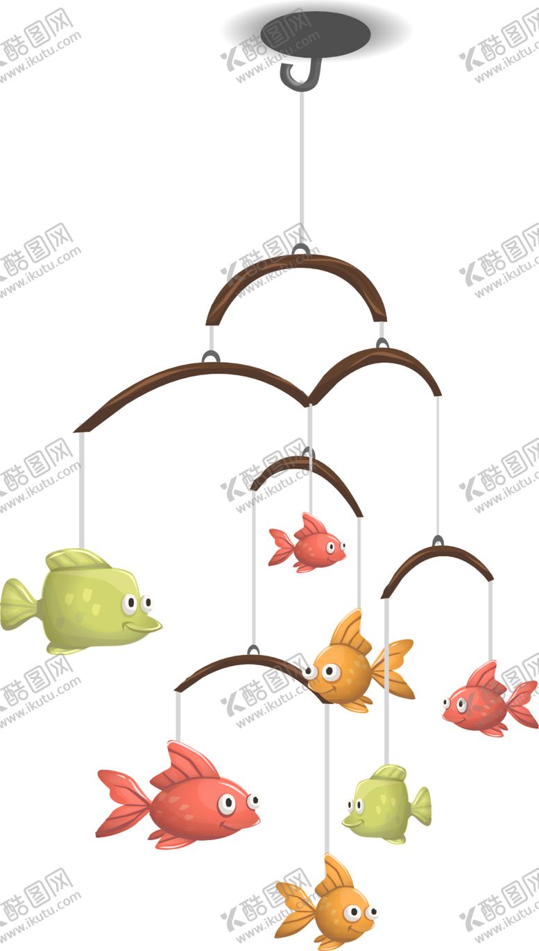 编号：14265110310123375885【酷图网】源文件下载-鱼挂饰