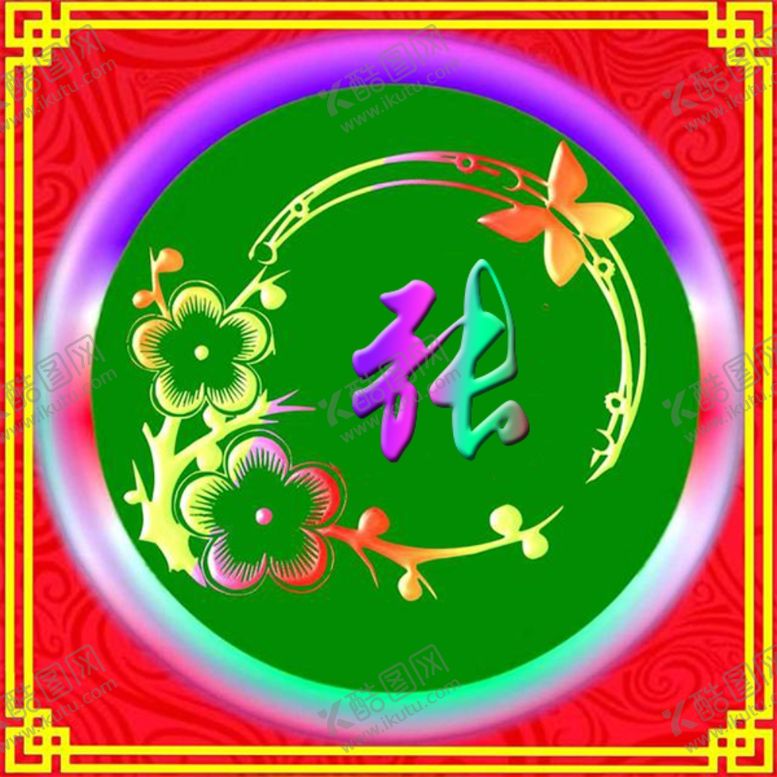 编号：55519807060346221012【酷图网】源文件下载-张氏头像