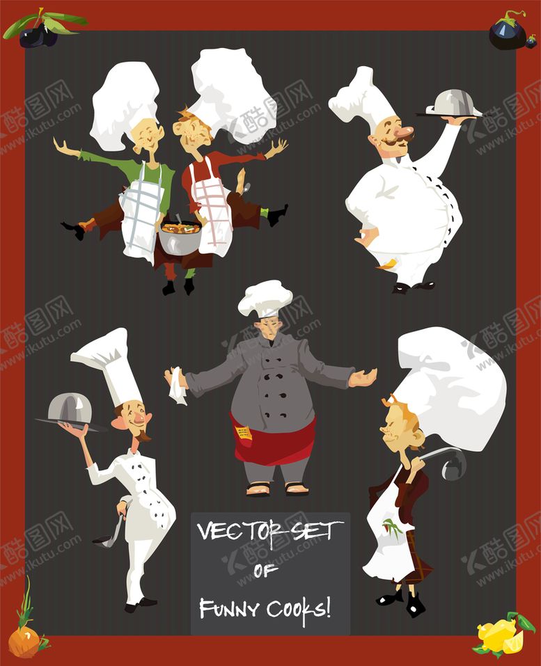 编号：87503609210355141906【酷图网】源文件下载-卡通厨师