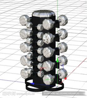 C4D模型健身器材