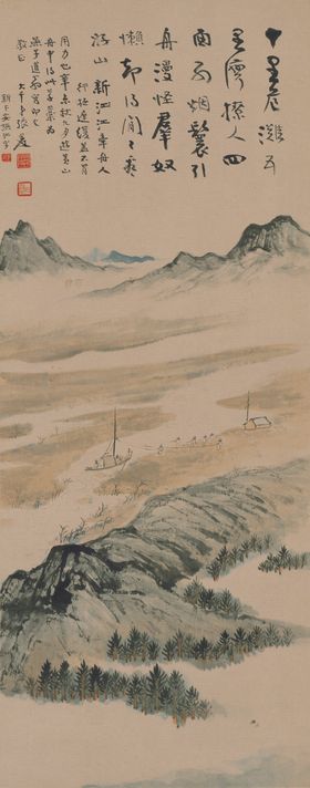 张大千山水画