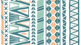 几何条纹民族风图案设计