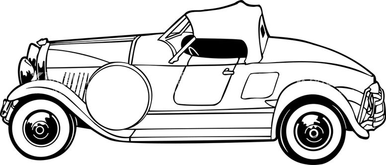 编号：43571909131755312731【酷图网】源文件下载-手绘卡通复古汽车    
