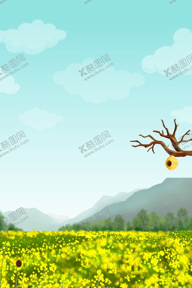 编号：37811610071007167409【酷图网】源文件下载-油菜花