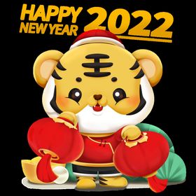 2022年 虎 节日 灯笼 