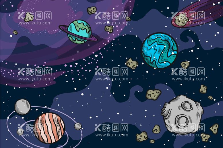 编号：18362710111845518570【酷图网】源文件下载-星球背景 