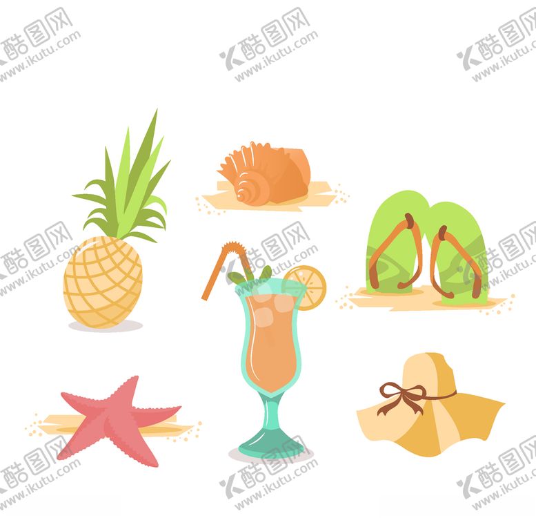 编号：26527606240216069077【酷图网】源文件下载-夏日元素