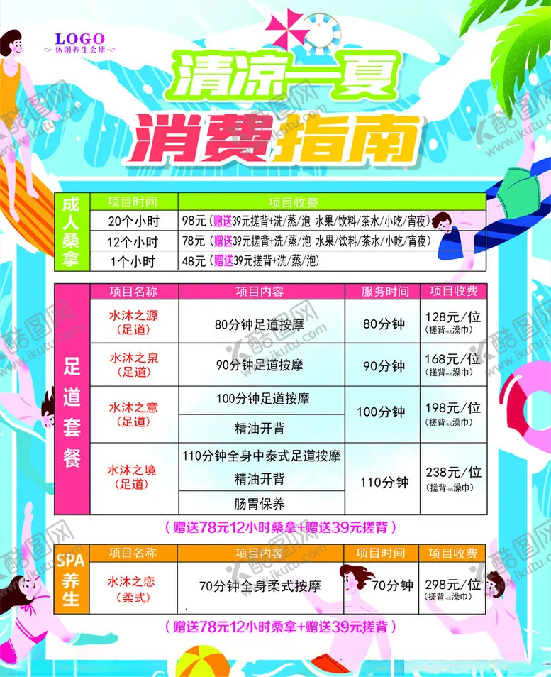 编号：95299702051018379791【酷图网】源文件下载-SPA会所消费指南