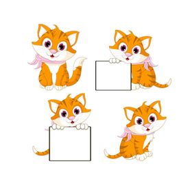 橘猫可爱卡通素材猫咪小猫素材