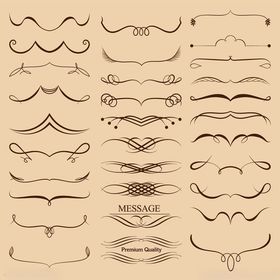 复古装饰性花纹设计元素