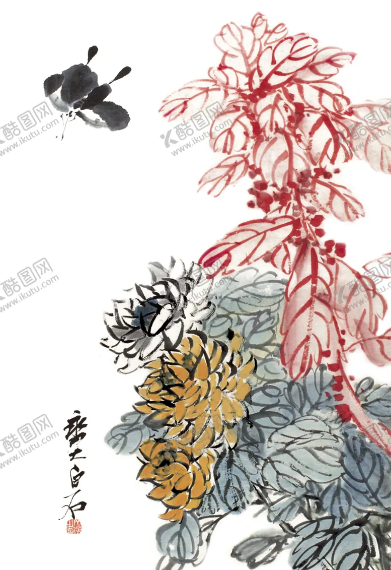 编号：23934807010416599485【酷图网】源文件下载-菊花装饰