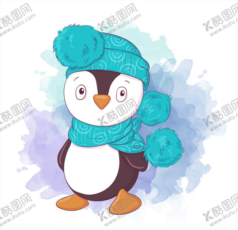 编号：31816010112016203441【酷图网】源文件下载-卡通企鹅插画