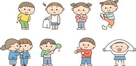 多样儿童活动场景插画