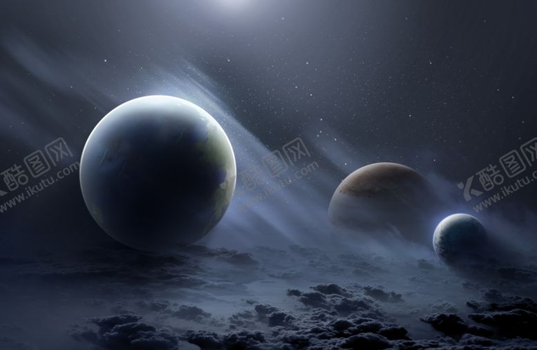 编号：37515112181948245729【酷图网】源文件下载-科幻星球创意背景