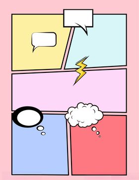 漫画对话框背景