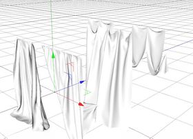 C4D模型窗帘