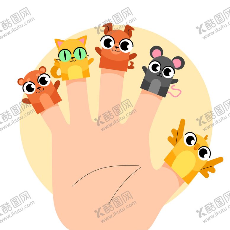 编号：67189009171213487813【酷图网】源文件下载-手指玩偶 