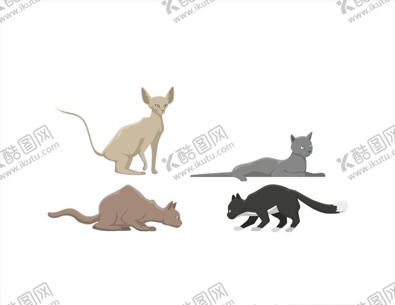 编号：35761910010354309228【酷图网】源文件下载-矢量猫