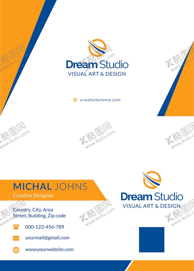 编号：99945109291224137000【酷图网】源文件下载-矢量名片模板