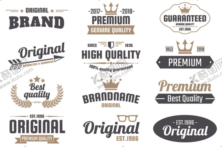 编号：52582609281716155640【酷图网】源文件下载-复古徽标