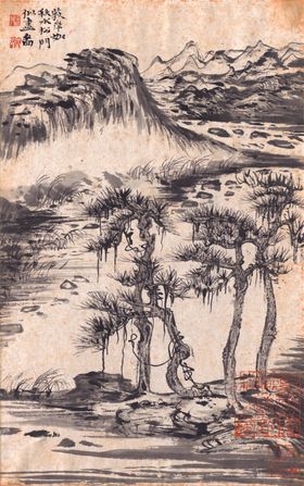 水墨传统国画山水