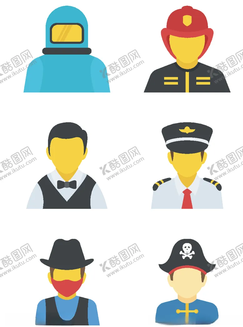 编号：89464206270824221889【酷图网】源文件下载-手绘人物图标