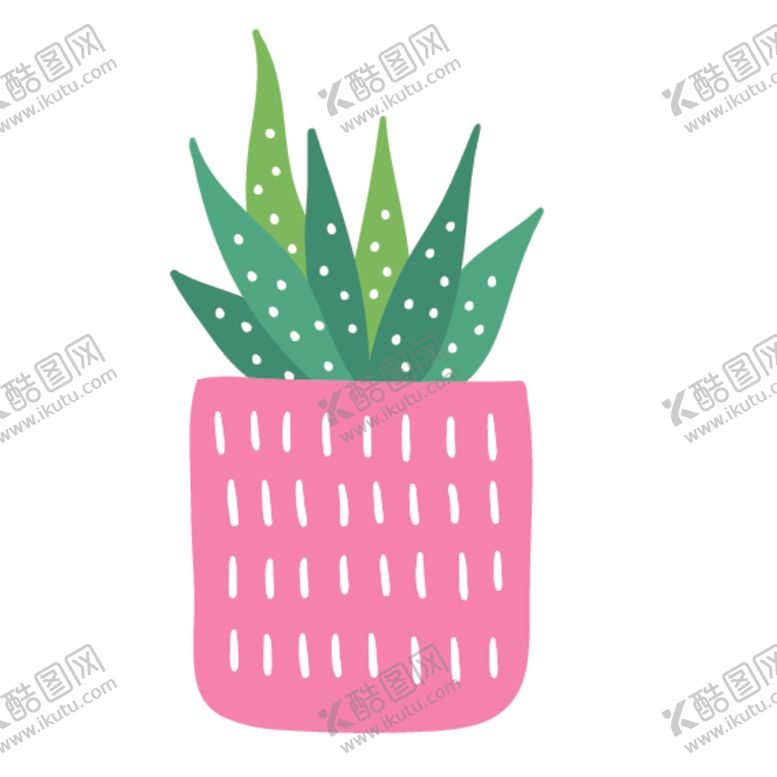 编号：20736010230503541725【酷图网】源文件下载-小清新仙人掌绘画图案