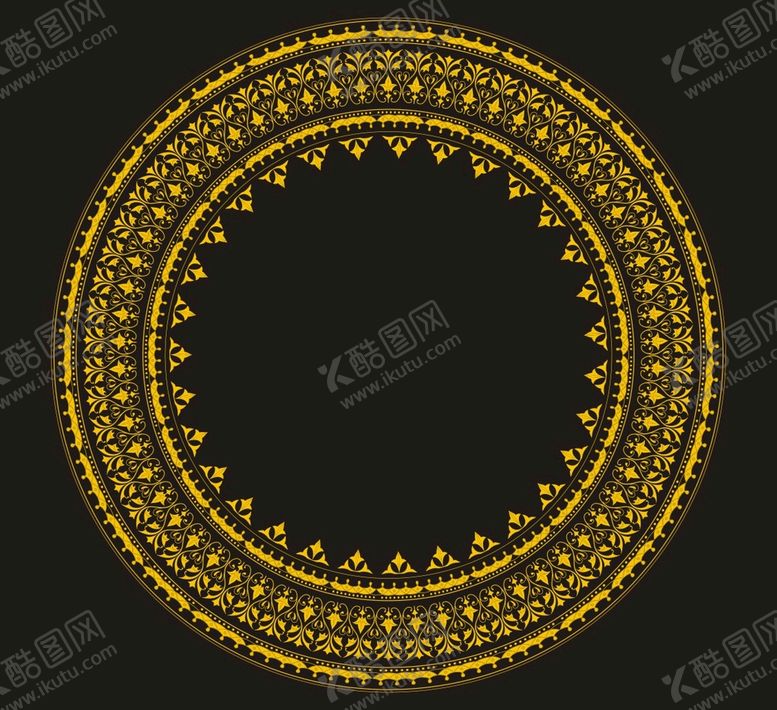 编号：97279101310908356721【酷图网】源文件下载-圆形圆环花纹