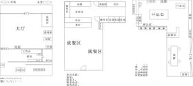 餐饮平面布局图工商执照申请材料