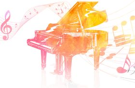 梦幻水彩风钢琴