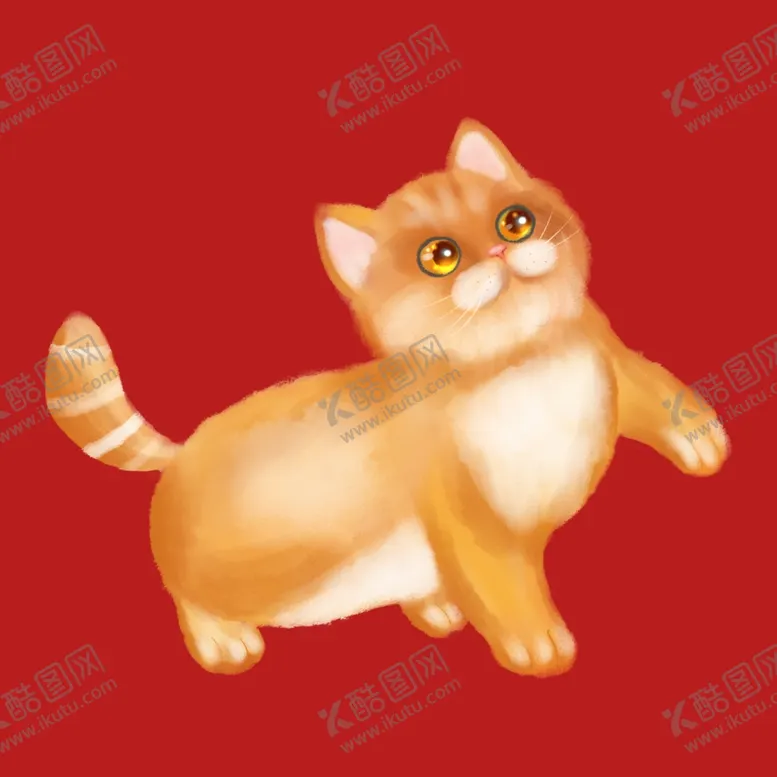 编号：44579002190641512545【酷图网】源文件下载-手绘卡通小猫