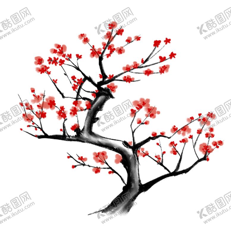 编号：17202905051823325462【酷图网】源文件下载-中国风水墨梅