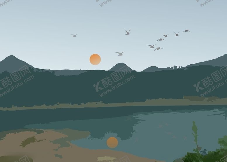 编号：59915705101140058835【酷图网】源文件下载-山水画