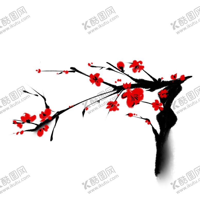 编号：62833205110439598087【酷图网】源文件下载-中国风水墨梅